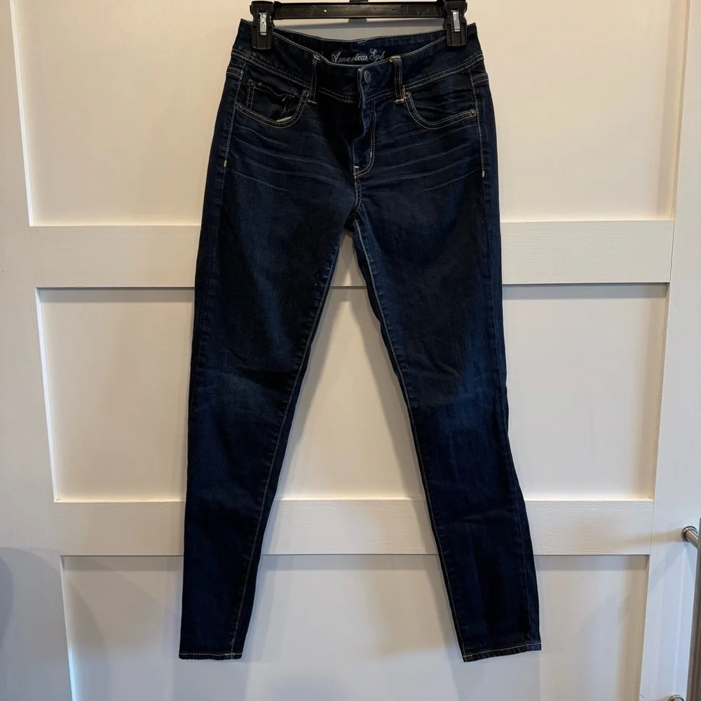 American Eagle Outfitters Dark Indigo Jegging Jeans - Picture 1 of 7